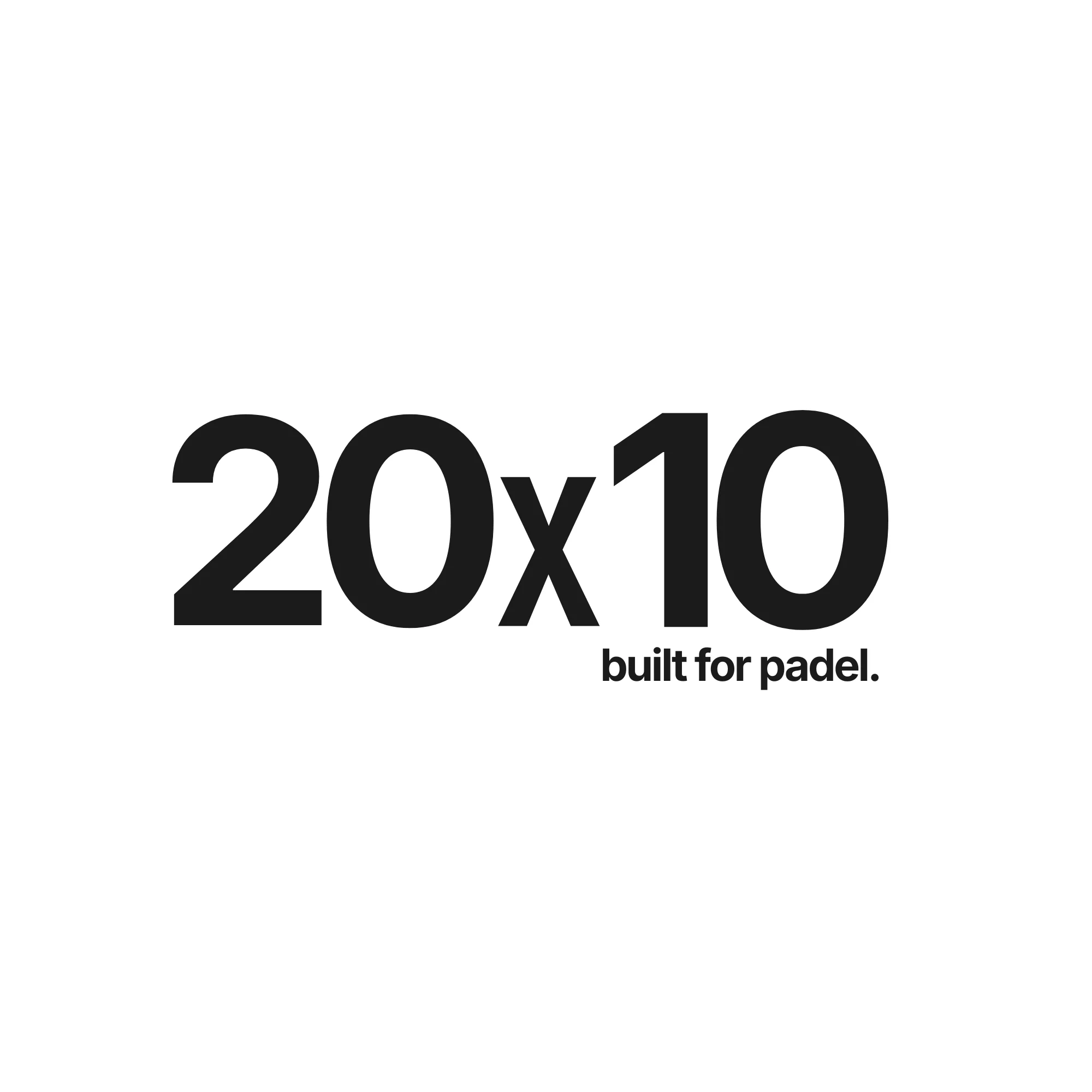 20x10 - built for Padel Logo