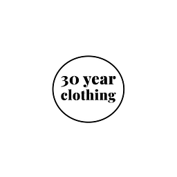 30 Year Clothing Logo