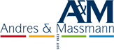 Andres u. Massmann Sargfabrik Sägewerk Logo