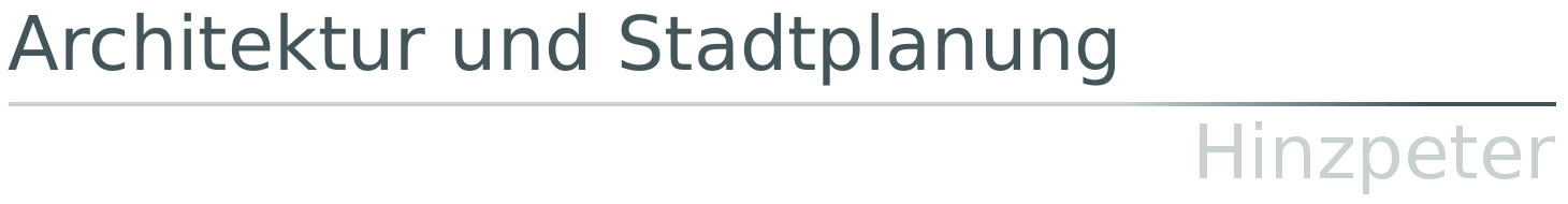 Architektur und Stadtplanung Hinzpeter Logo