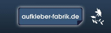 Aufkleber Fabrik Logo
