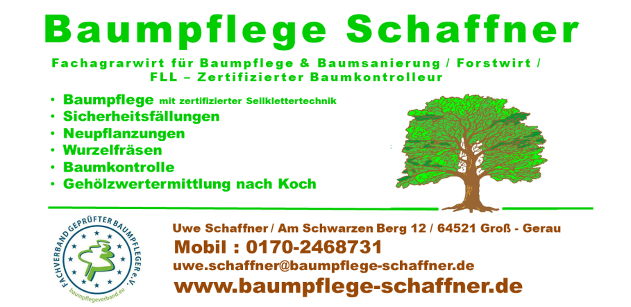 Baumpfege Schaffner Baumpflegebetrieb Logo