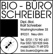 Schreiber Ralf Bio-Büro Logo
