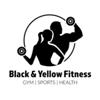 Black & Yellow Fitness Logo