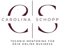 Carolina Schopp Mentorin für Technik und Online-Business Aufbau Logo
