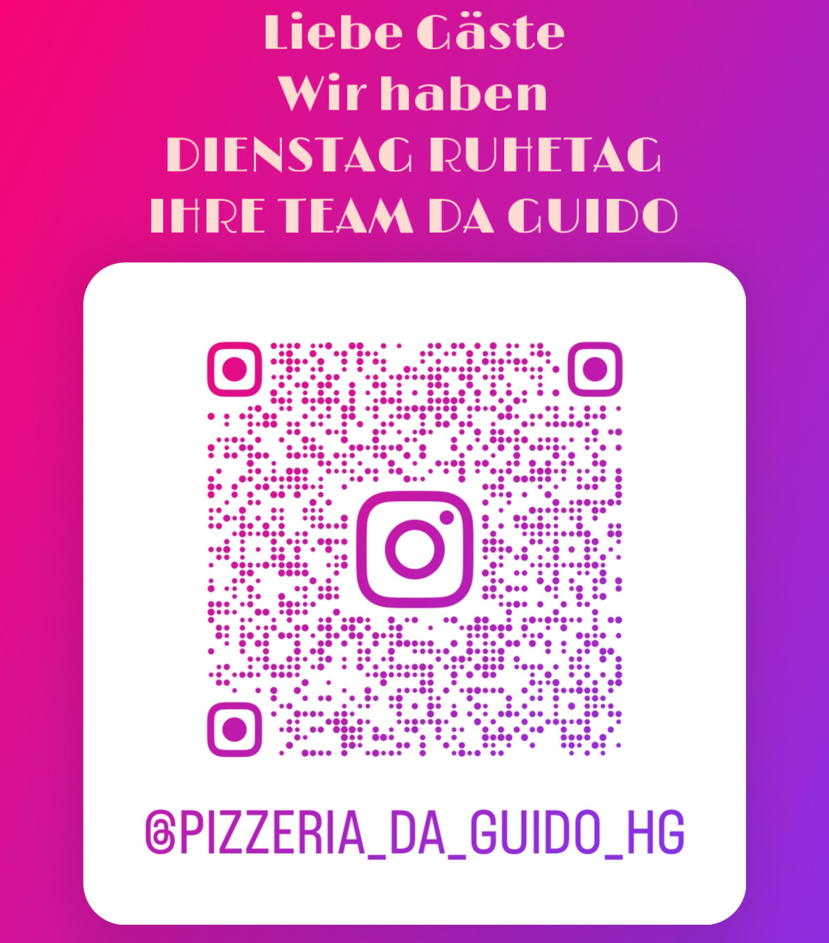 Pizzeria da Guido Gaststätte Logo