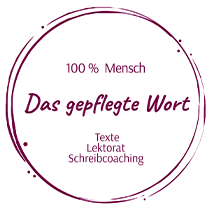 Das gepflegte Wort Texte-Lektorat-PR Logo