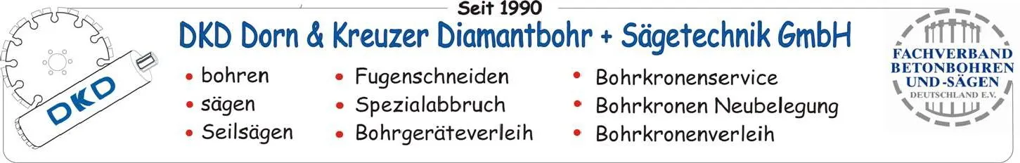 Abbruch Bohr- u. Sägetechnik DKD Dorn & Kreuzer GmbH Logo