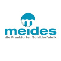 Frankfurter Schilderfabrik Meides Frontplatten und Gehäusebau GmbH Beschriftungen Logo