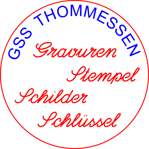 GSS Thommessen Gravuren, Schlüssel, Stempel Logo