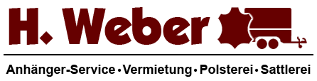 Anhängervermietung, Sattlerei u. Polsterei Helmut Weber Logo