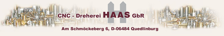Haas CNC-Dreherei Haas GbR Inh. Detlef und Kerstin Haas Logo
