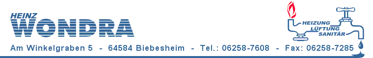 Heinz Wondra GmbH & Co. KG Heizung u. Sanitär Logo