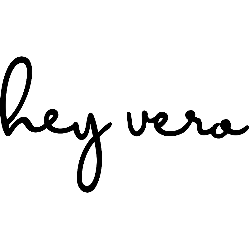 hey vero events and party design Logo