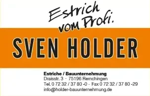 Holder Sven Estriche Bauunternehmung Logo