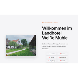 Weiße Mühle" Hotel/Pension Logo