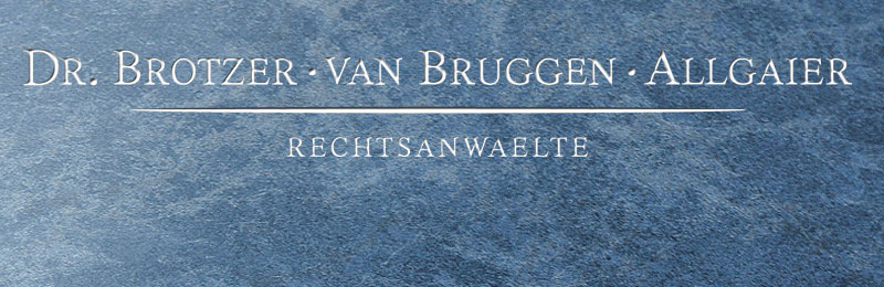 Dr. Brotzer - Van Bruggen - Allgaier Rechtsanwalt Logo