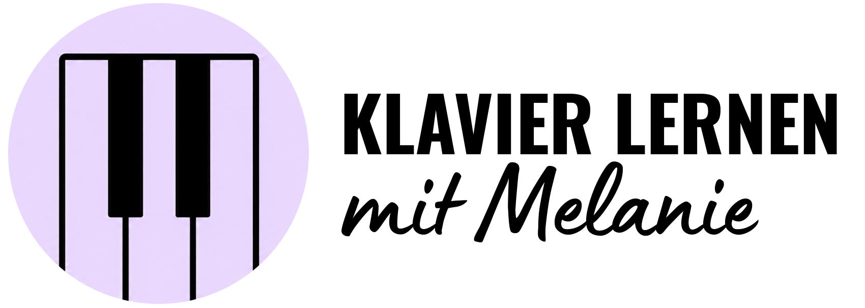 Klavier lernen mit Melanie Logo