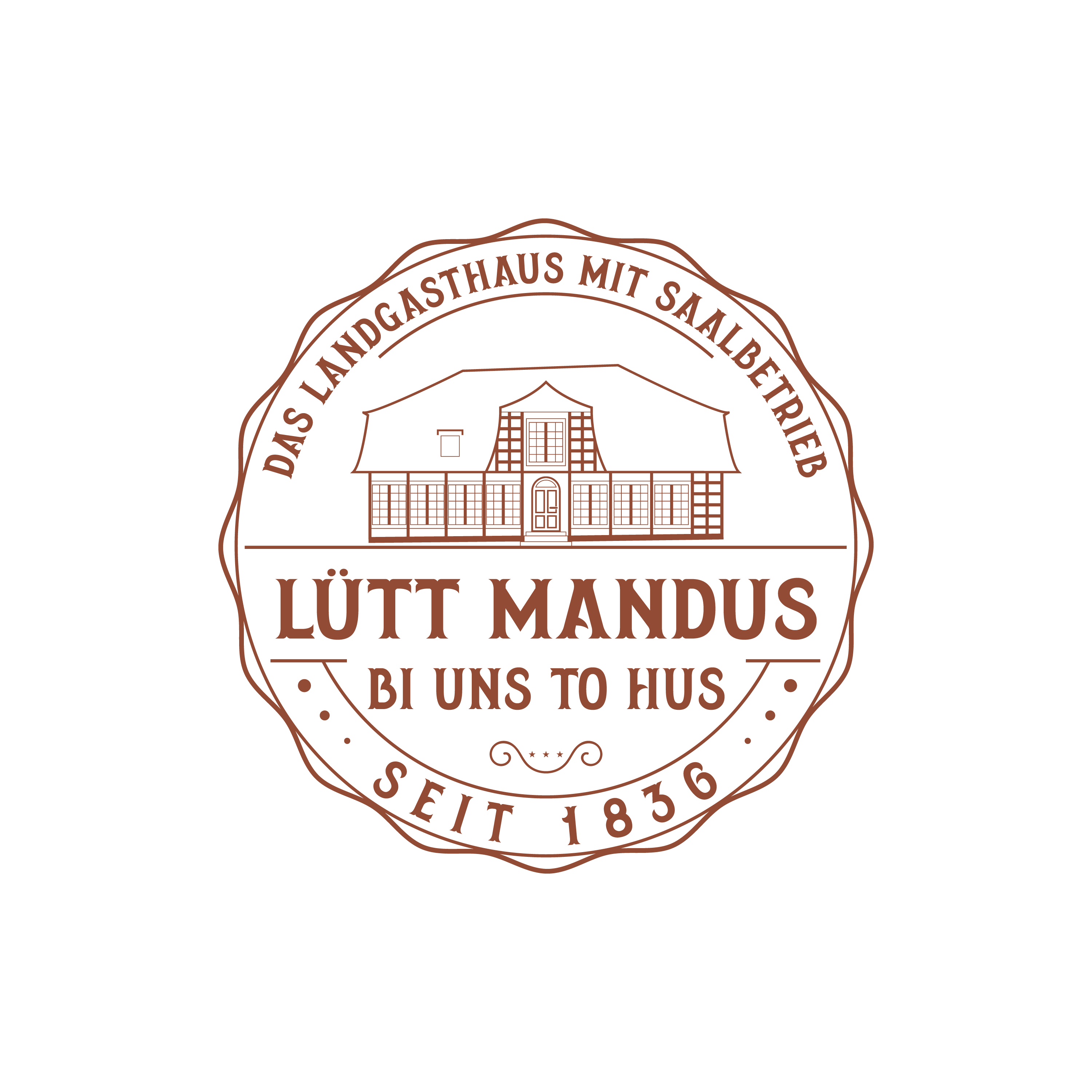 Landgasthaus Lütt Mandus Gaststätte Logo