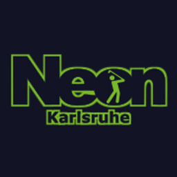 NEON Karlsruhe - 3D Schwarzlicht Minigolf Logo