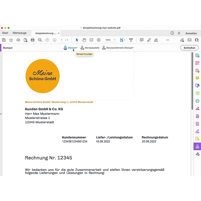 pdf-stempel.de by sprouts IT GmbH Logo