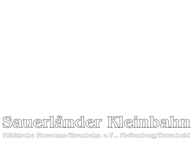 Märkische Museums-Eisenbahn E.V. Bahnhof Hüinghausen Logo