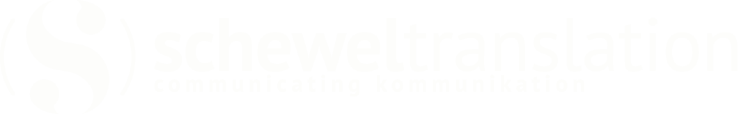 Schewel Translation Jessica Schewel Communicating Kommunikation Logo