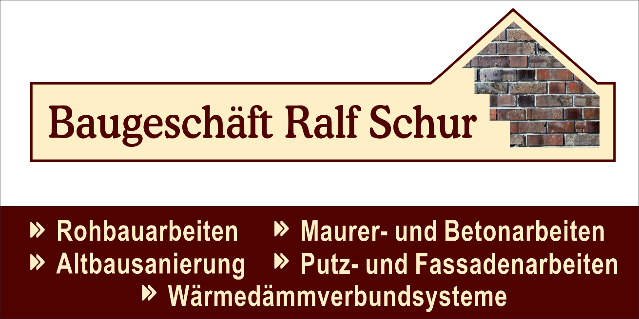 Ralf Schur, Baugeschäft Logo