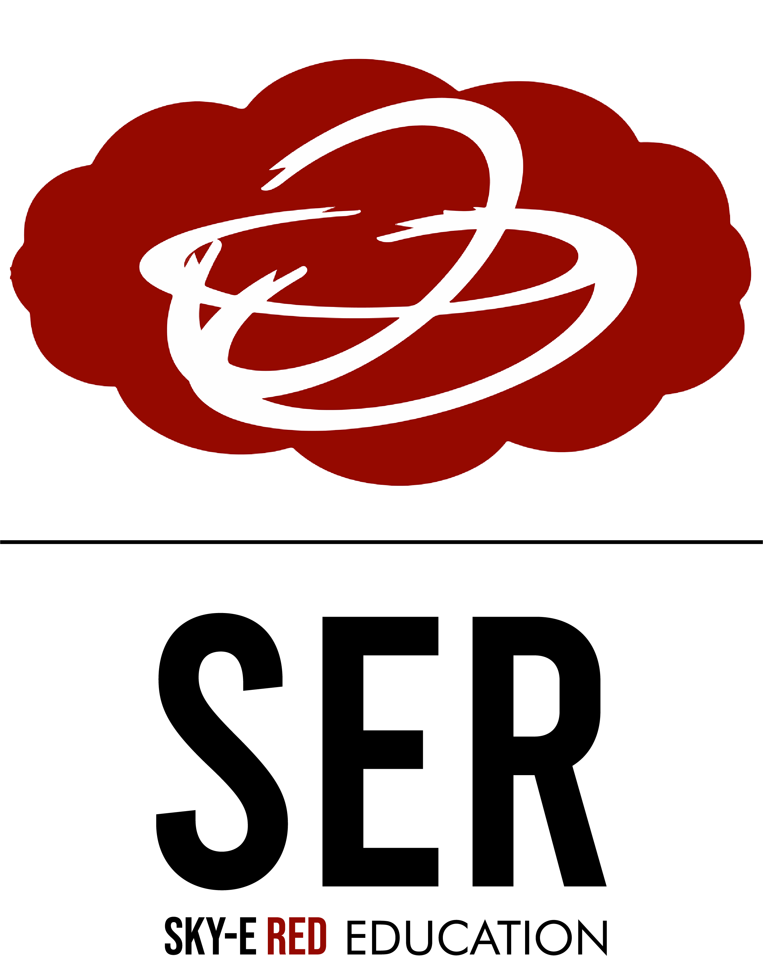 Sky-E Red Education Logo