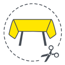 Tischdeckenfolie Logo