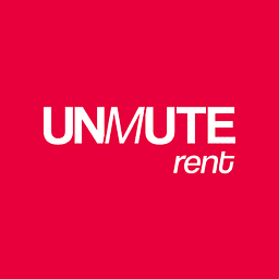 UNMUTE rent, dein SOUNDBOKS Verleih Logo