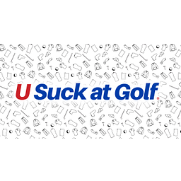 U Suck at Golf Logo