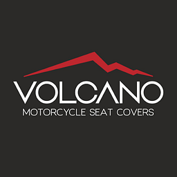 Volcano Motorcycle Seat Covers Logo