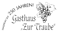Gasthaus Zur Traube Gaststätte Logo